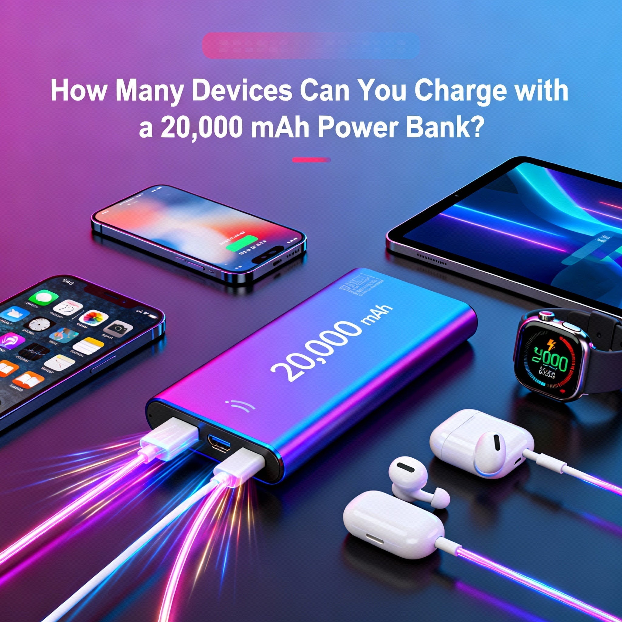 How Many Devices Can You Charge with a 20,000 mAh Power Bank?