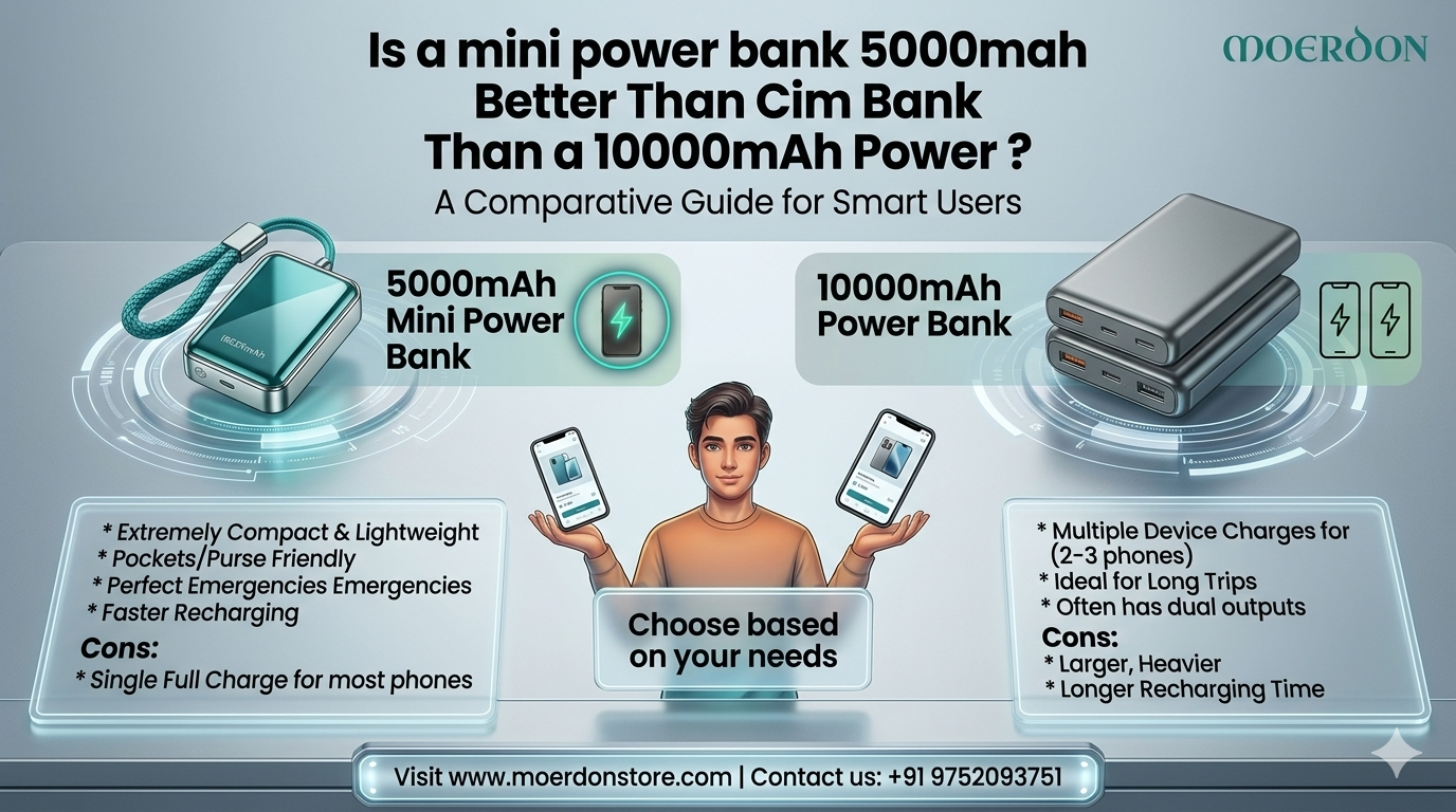 Is a mini power bank 5000mah Better Than a 10000mAh Power Bank?