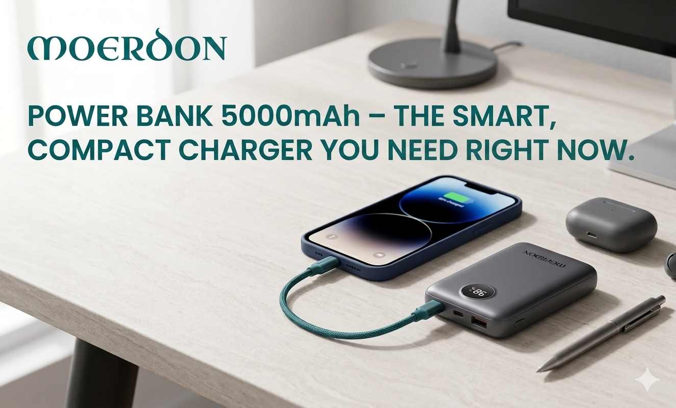 Power Bank 5000mAh – The Smart, Compact Charger You Need Right Now