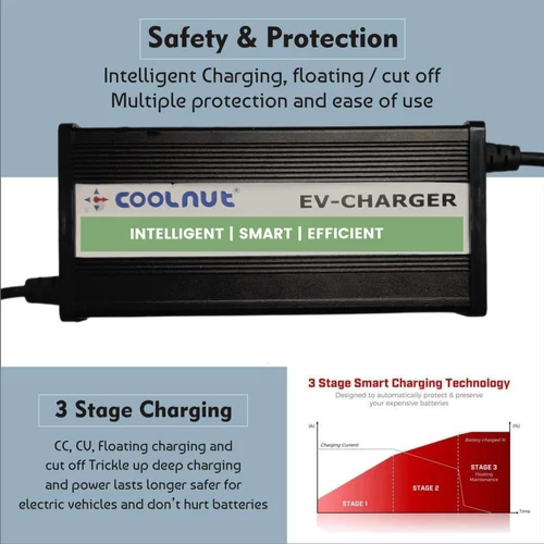 48v - 10Amp Lithium Battery Charger For Electric Two Wheeler
