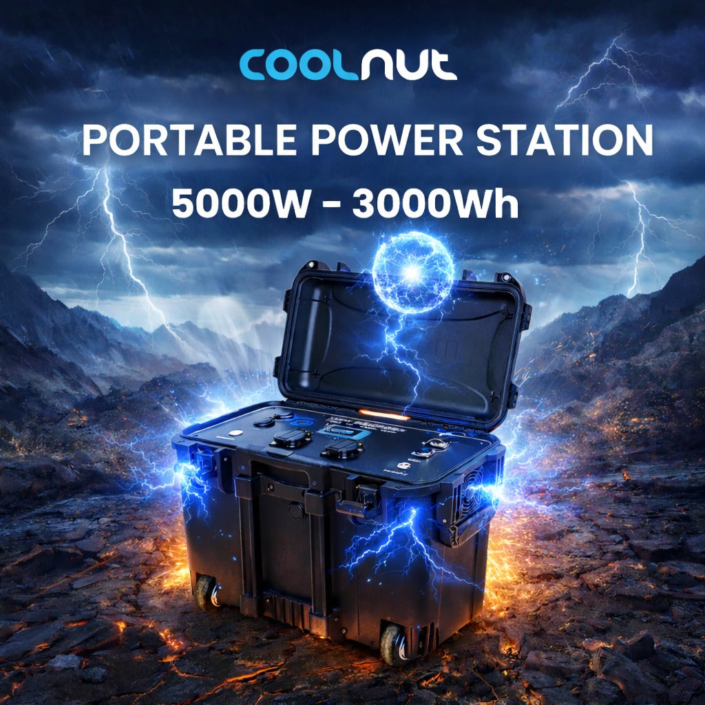 Coolnut 5000W Portable Power Station 3000Wh