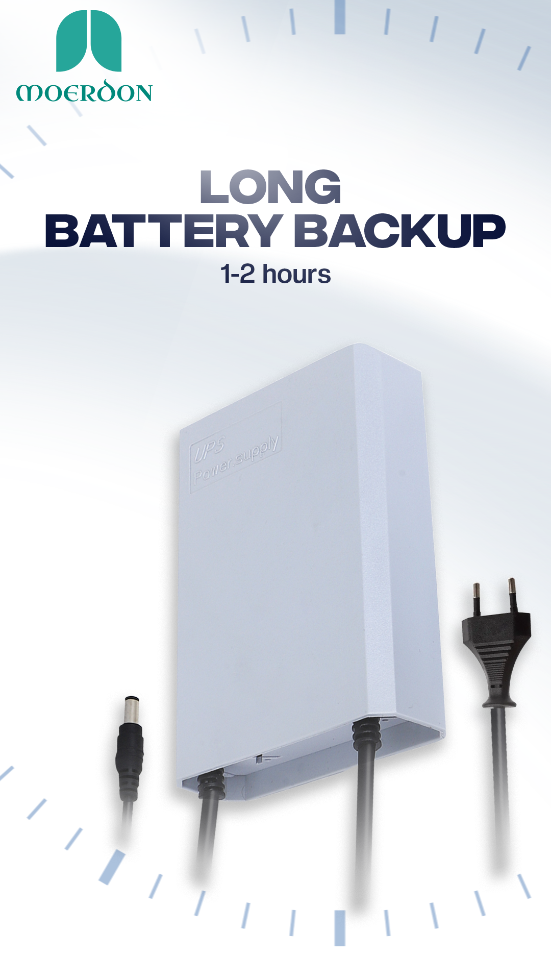 12V UPS 3000 mAh Capacity Power Back up for All types of CCTV Cameras