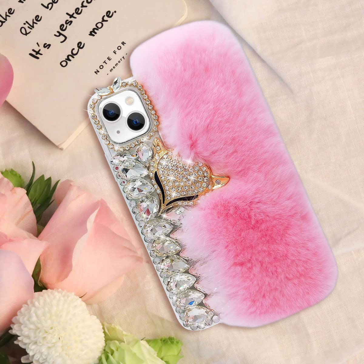 Luxury Bling Rhinestones Furry Case