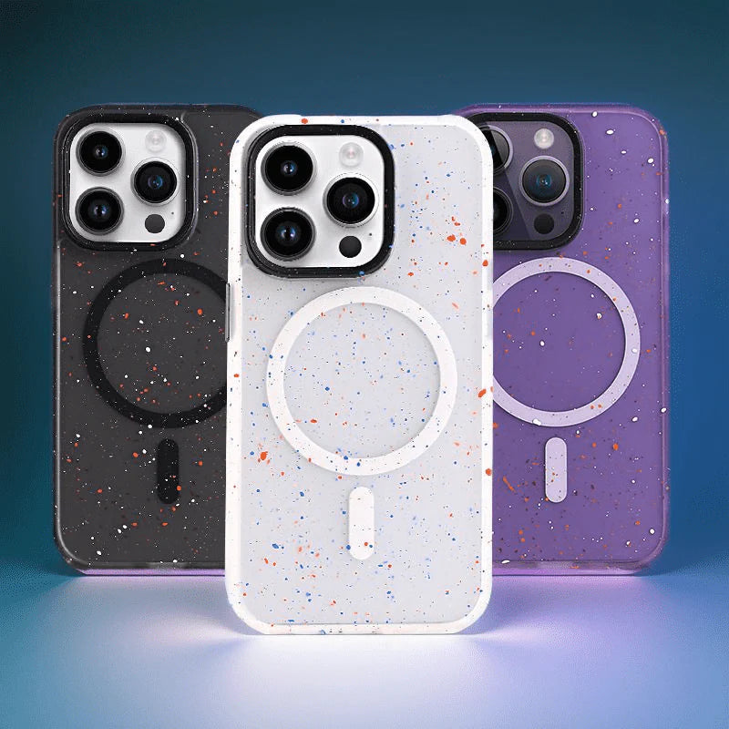 Splash-ink Design Magnetic Phone Protective Cover iPhone