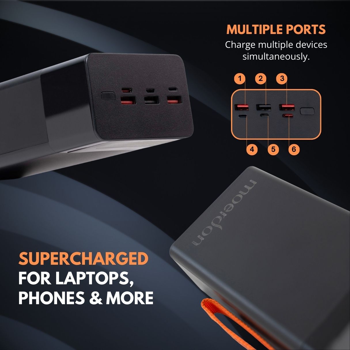 Moerdon 50000 mAh, 100 watt Laptop Power Bank For All Laptops, Mobiles, Tablets & Other Small Gadgets