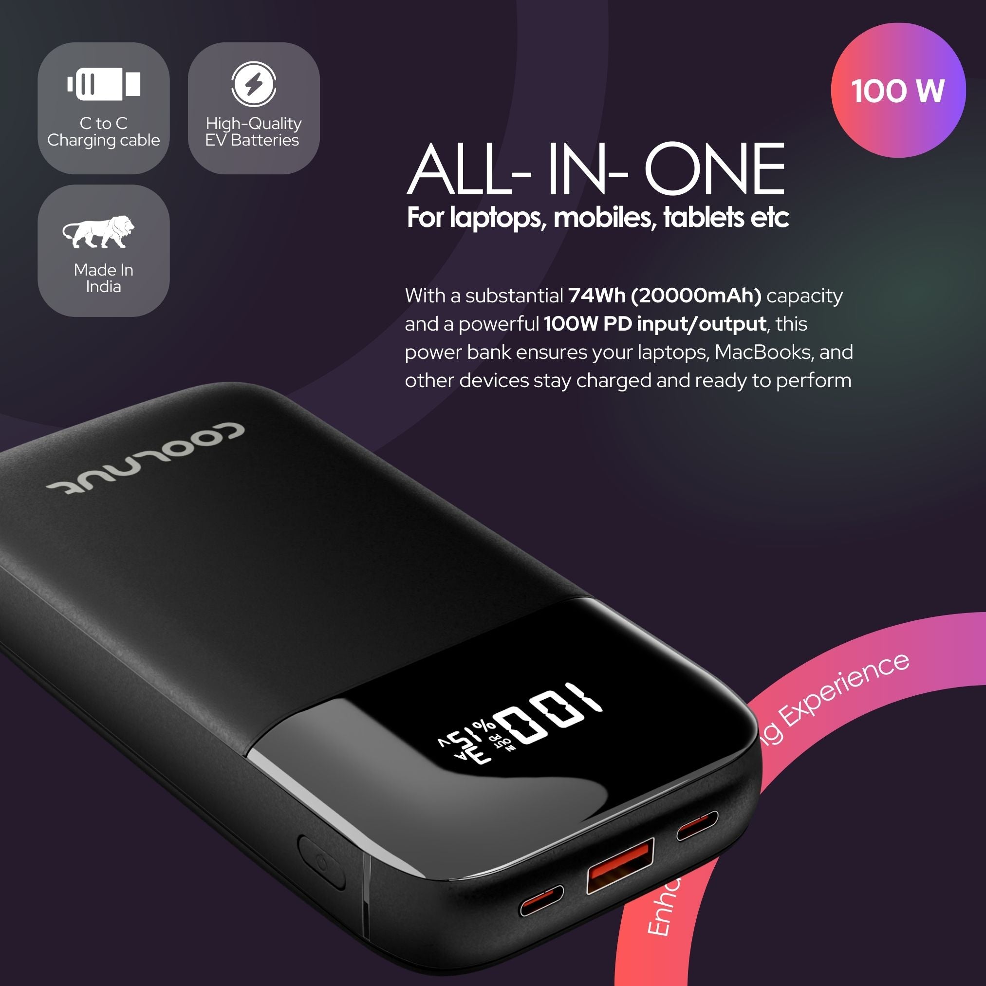 20000mah Laptop Power Bank