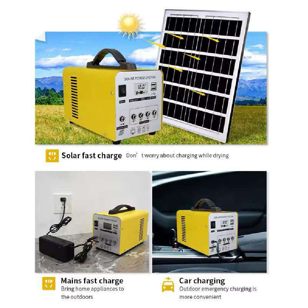 Coolnut 12V-30Ah Solar Home Lighting Systems 120000 mAh Capacity