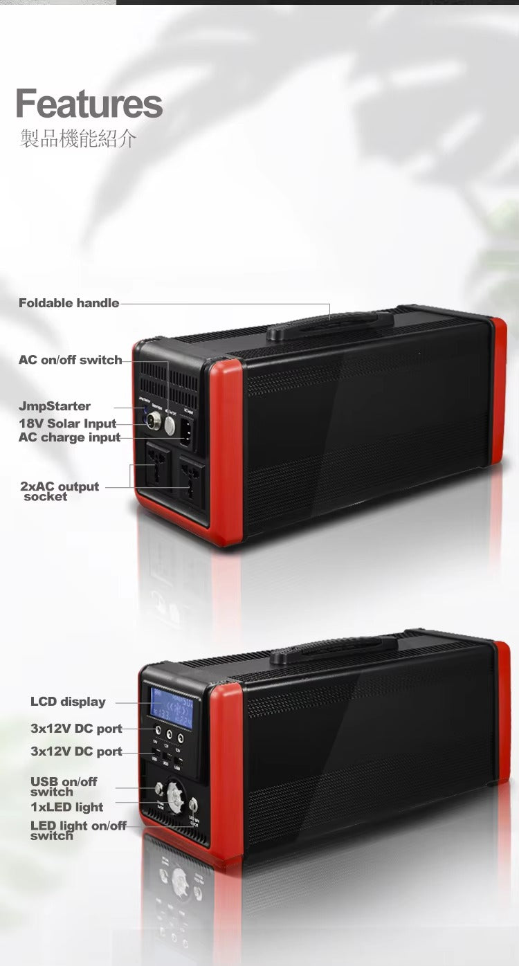 Coolut 384Wh high capacity portable offline UPS