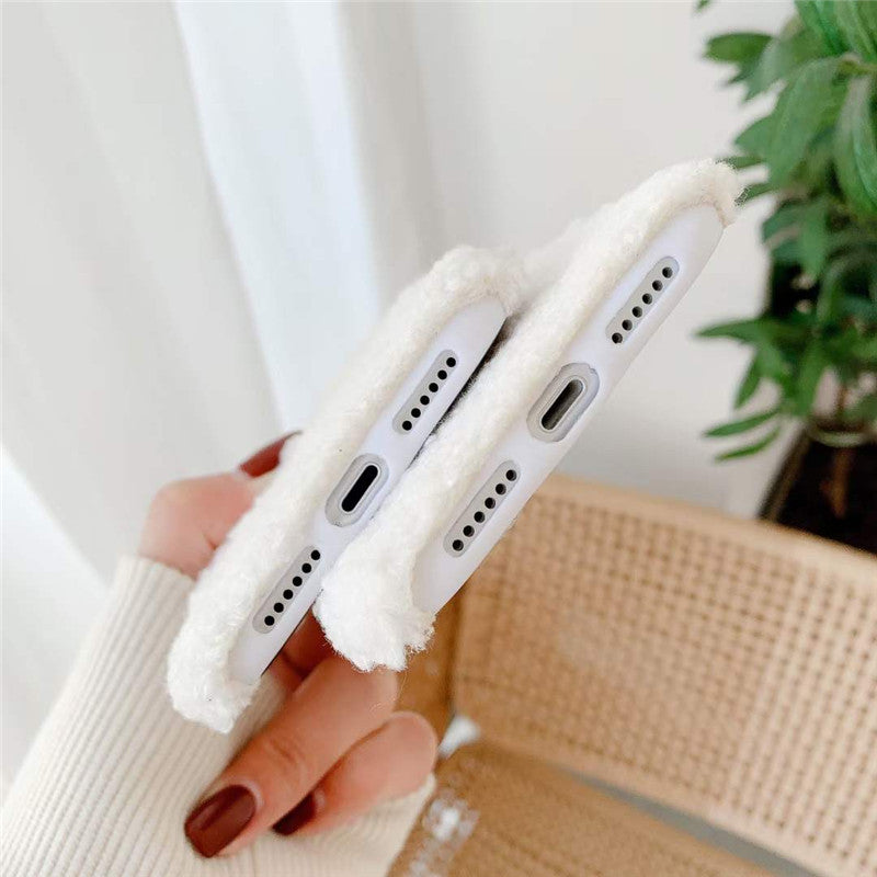 Smile Face Plush Phone Case