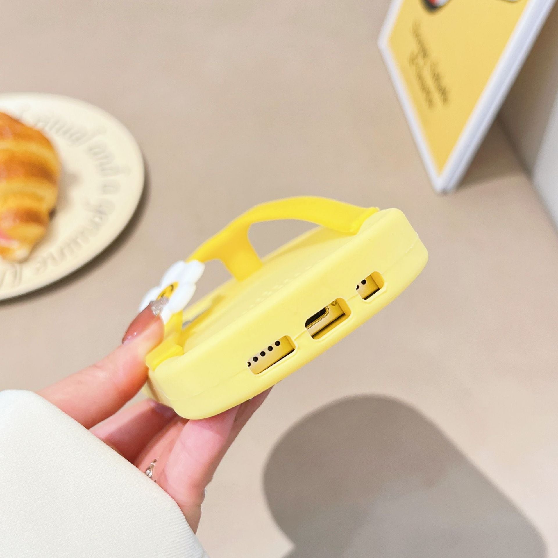 Yellow package slippers phone case