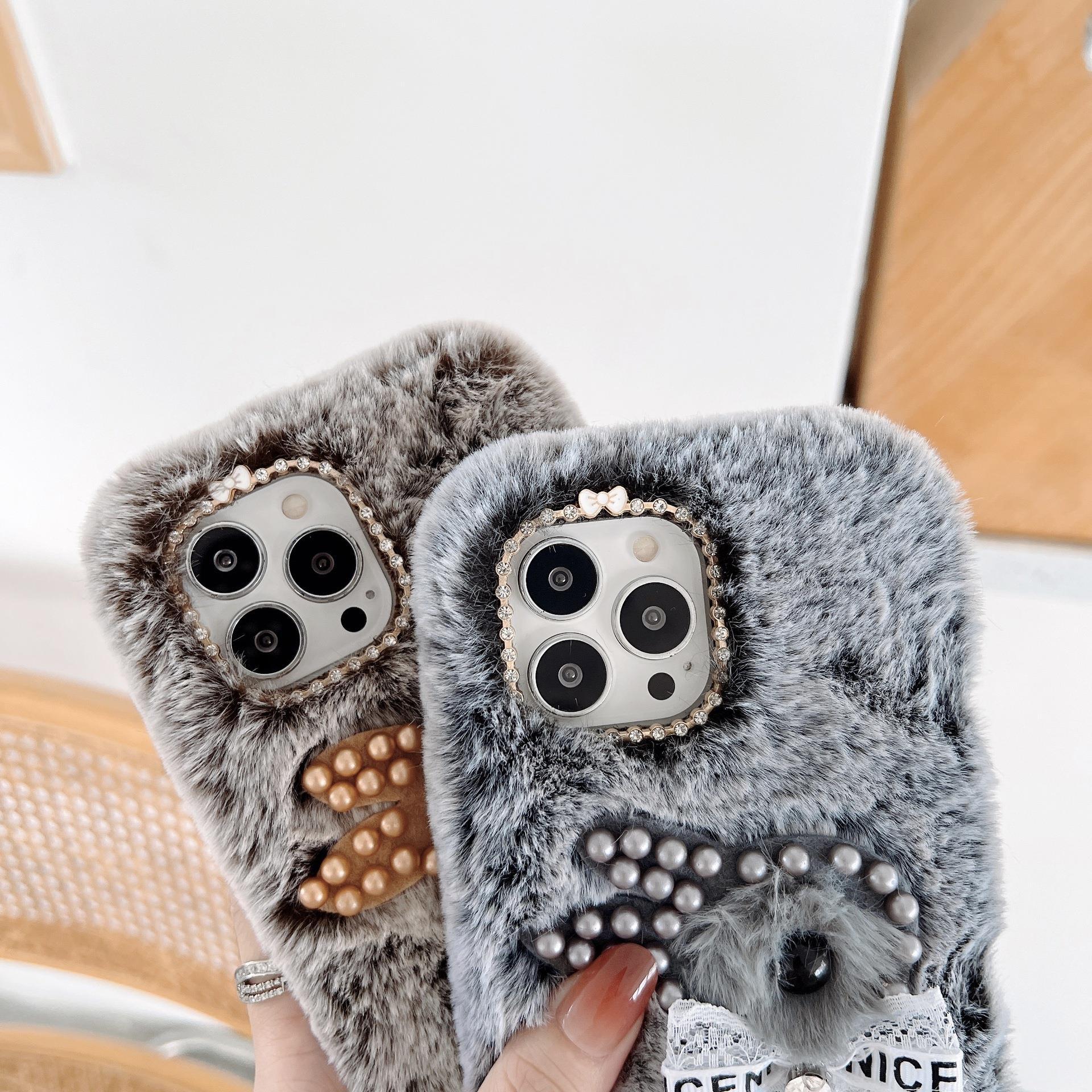 Fluffy Fur Pink Girly iPhone14 case