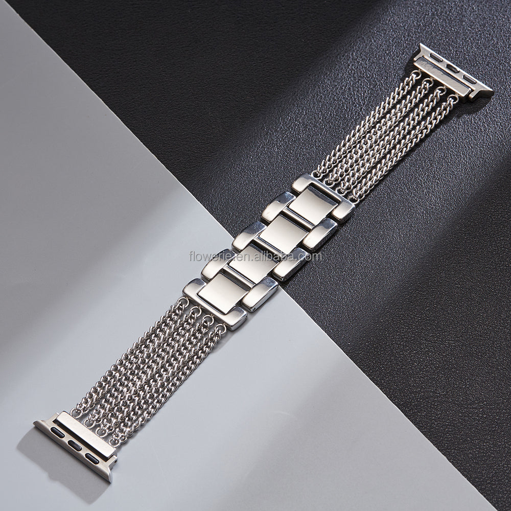 Zinc alloy chain strap watch band