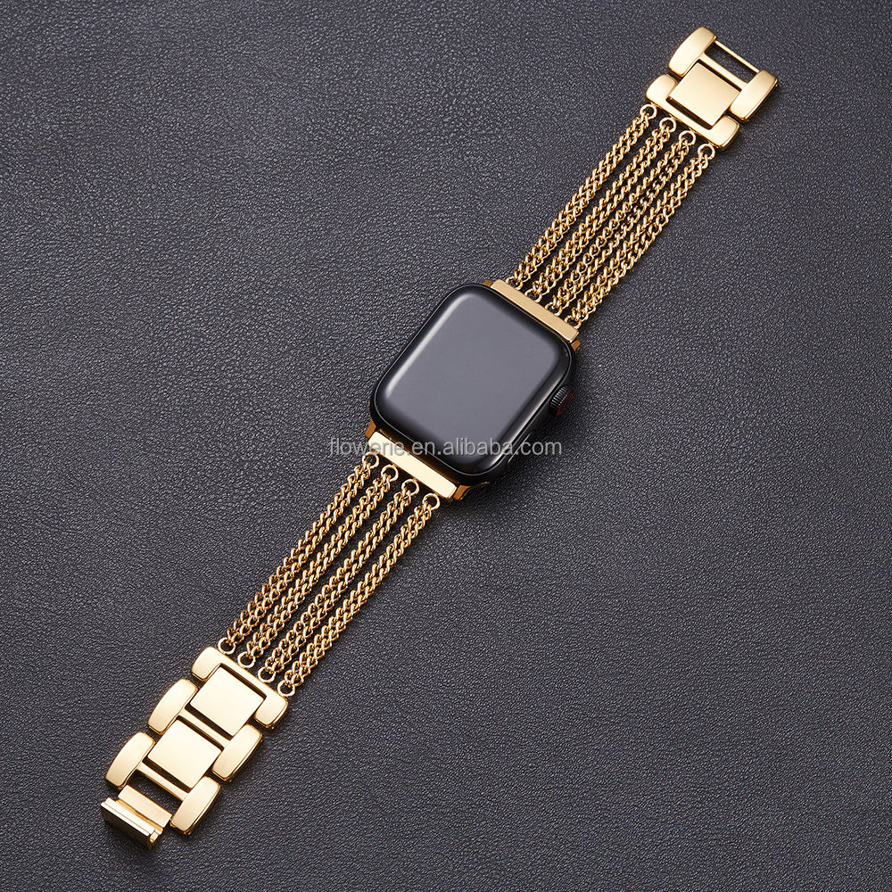 Zinc alloy chain strap watch