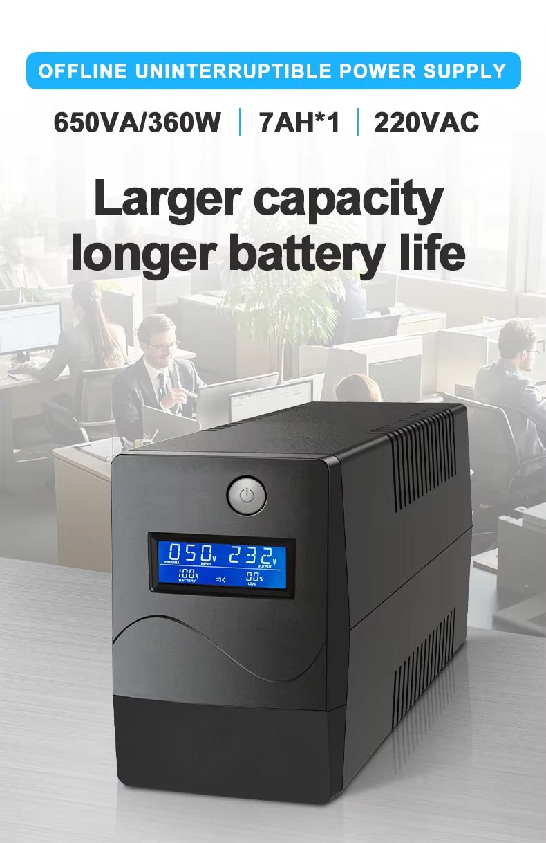 Portable 12V UPS for security camera power backup