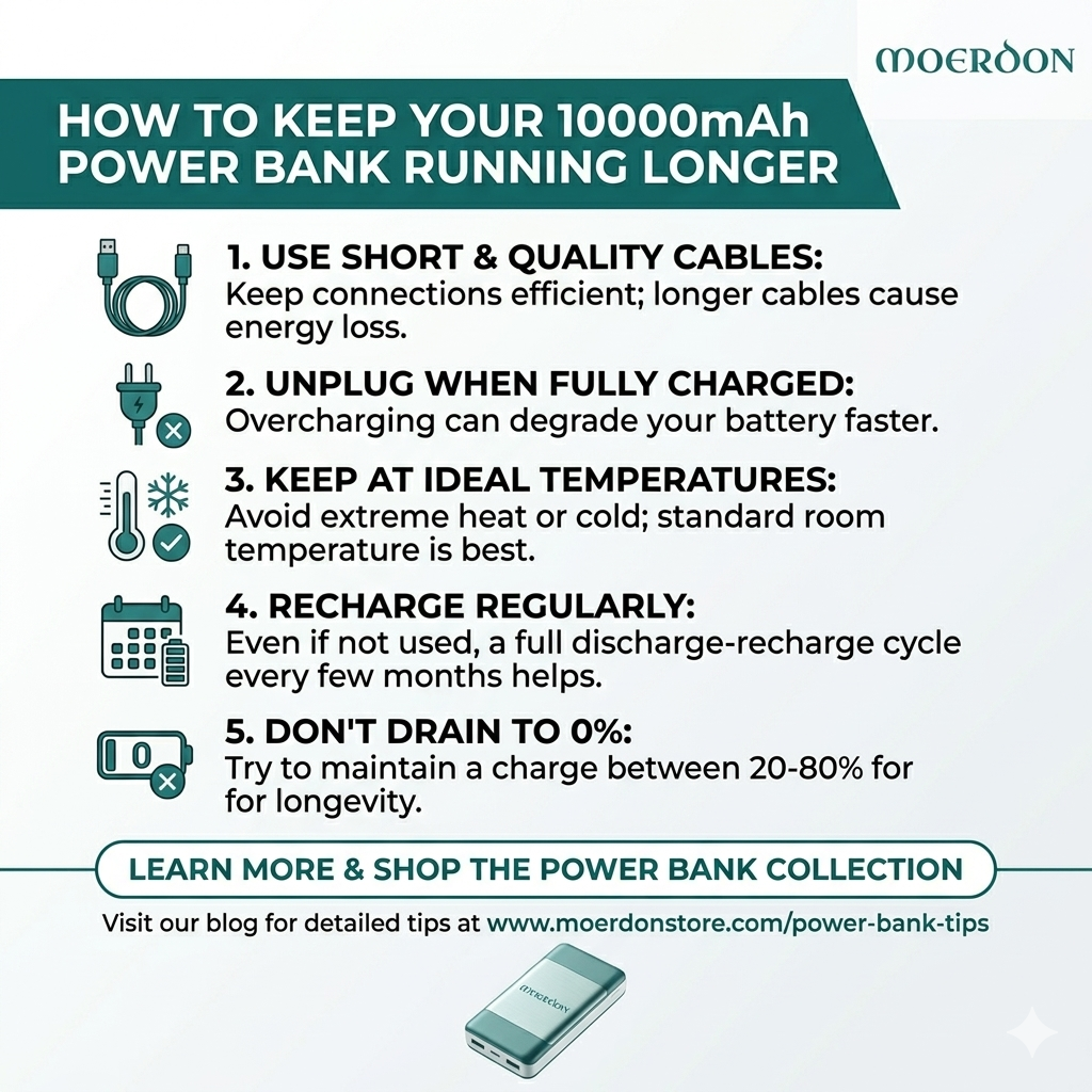 How to Keep 10000mAh Power Bank Running Longer for Mobile ?