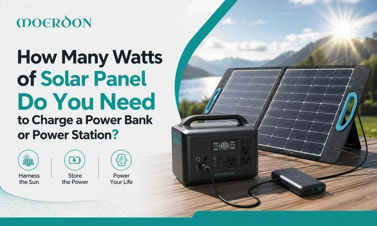 How Many Watts of Solar Panel Do You Need to Charge a Power Bank or Power Station?