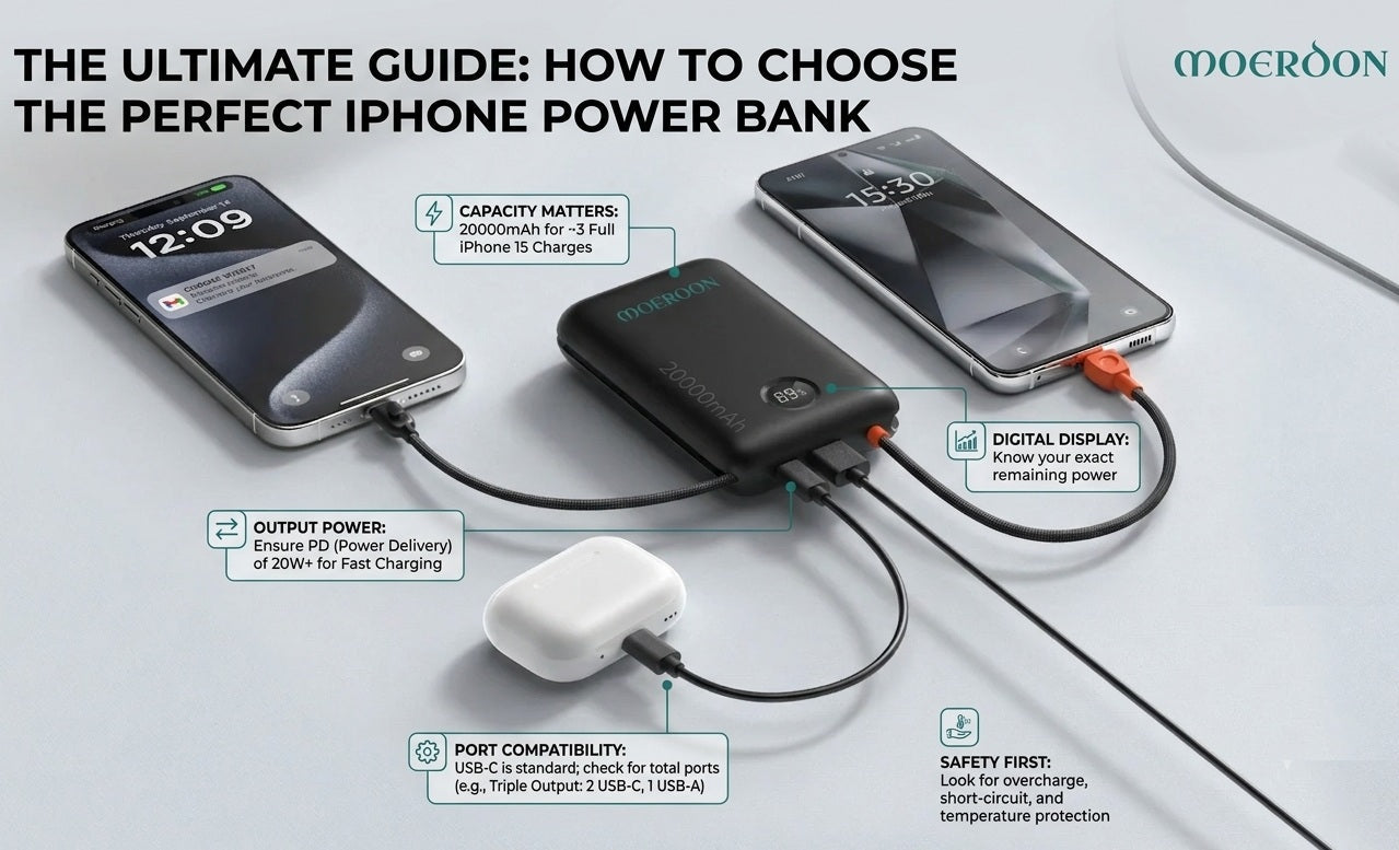 How to Choose iPhone Power Bank: 10000 vs 20000mAh Buying Guide