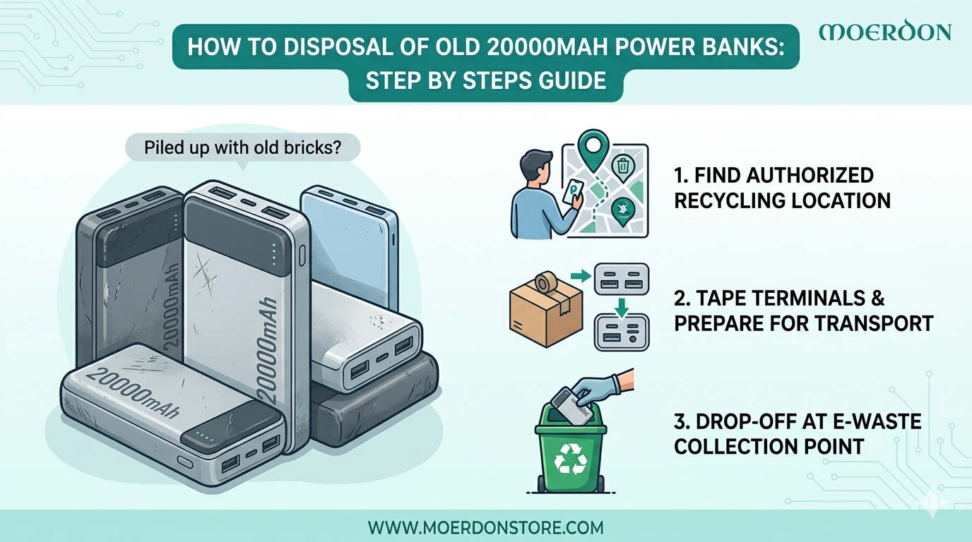 How to Disposal of Old 20000mah Power Banks: Step by steps Guide