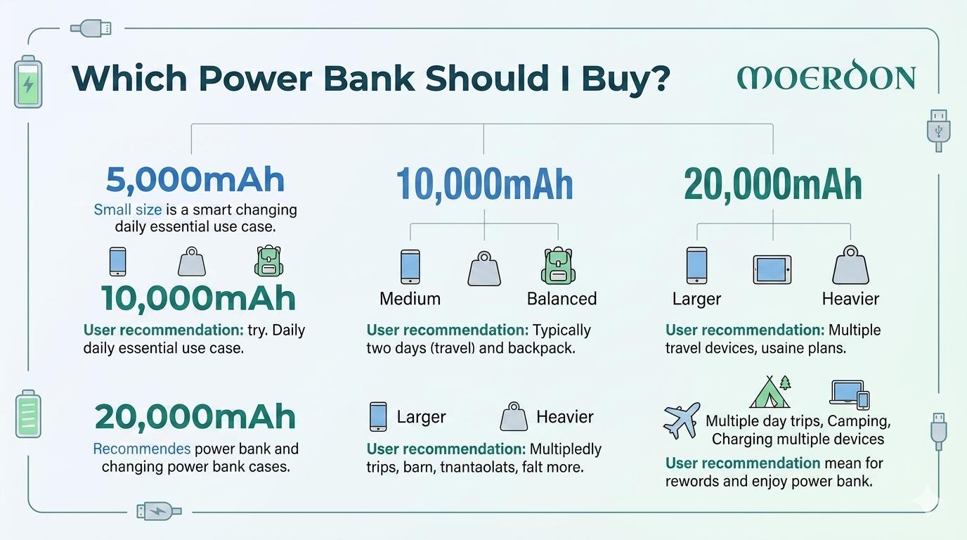 Which Power Bank Should I Buy:10,000 vs 20,000mAh-Find Your Perfect Fit