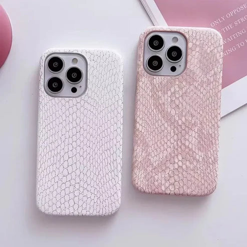 Golden snake skin pattern case iphone