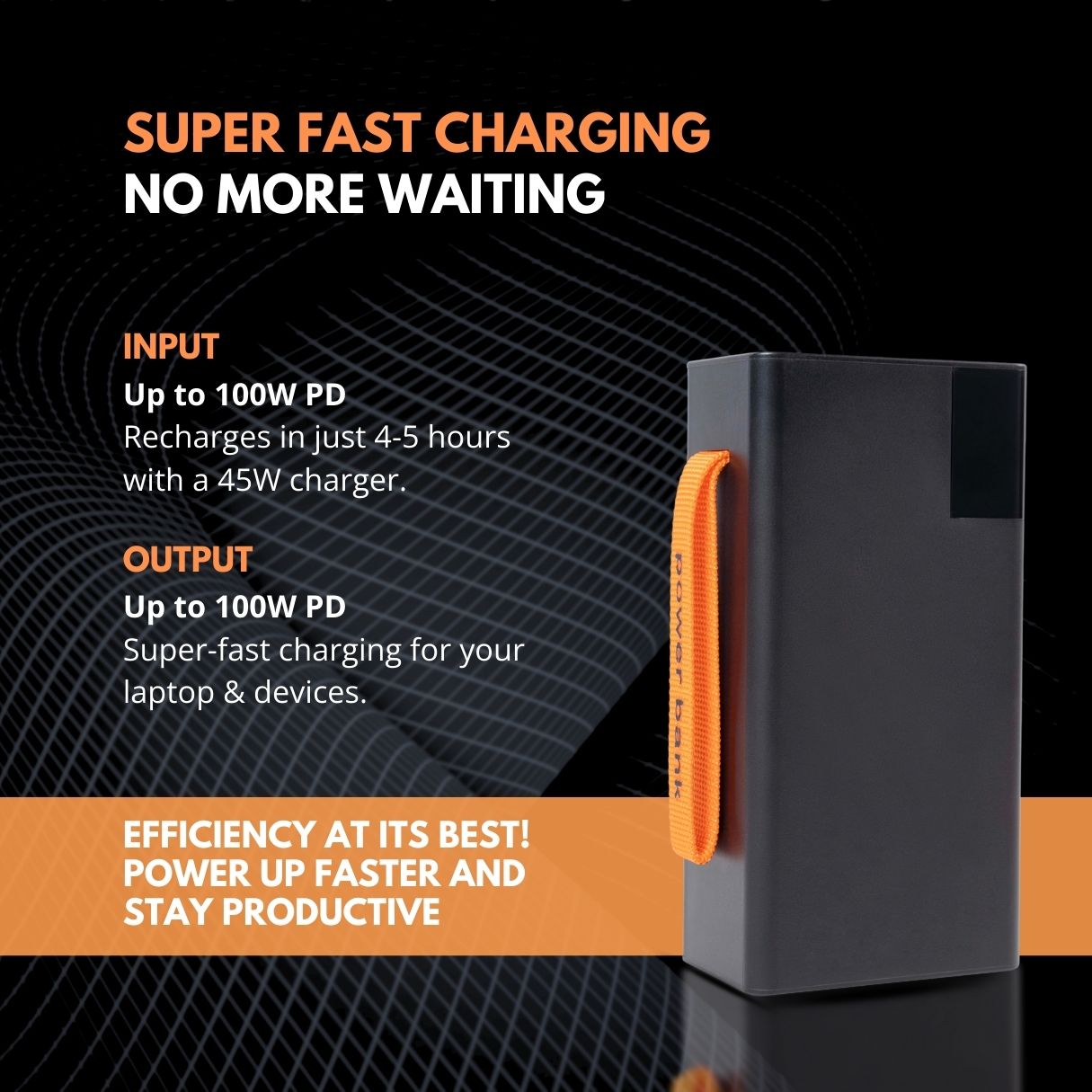 Moerdon 50000 mAh, 100 watt Laptop Power Bank For All Laptops, Mobiles, Tablets & Other Small Gadgets