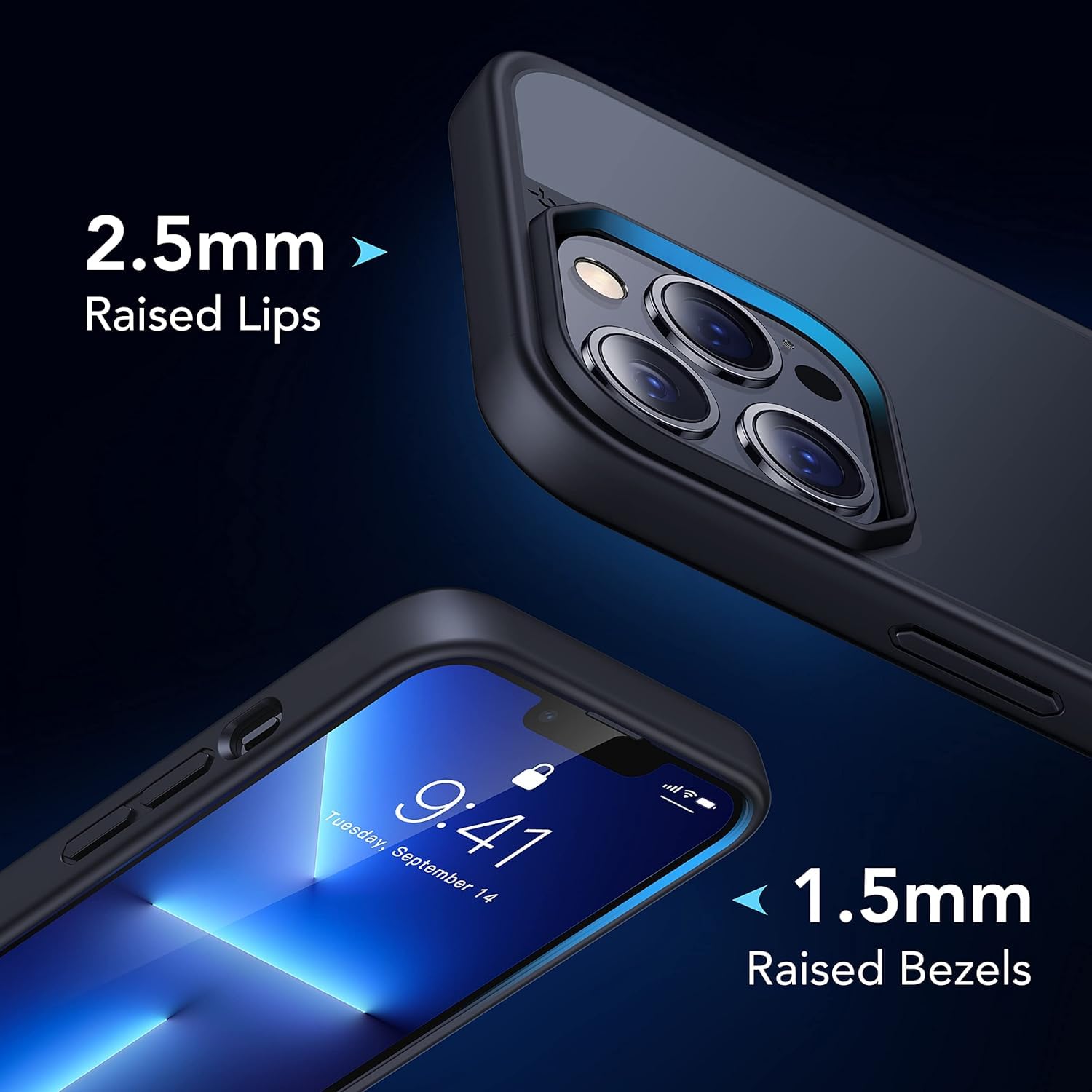 raised bezels cover