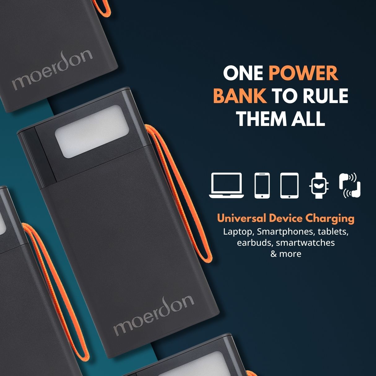 Moerdon 50000 mAh, 100 watt Laptop Power Bank For All Laptops, Mobiles, Tablets & Other Small Gadgets