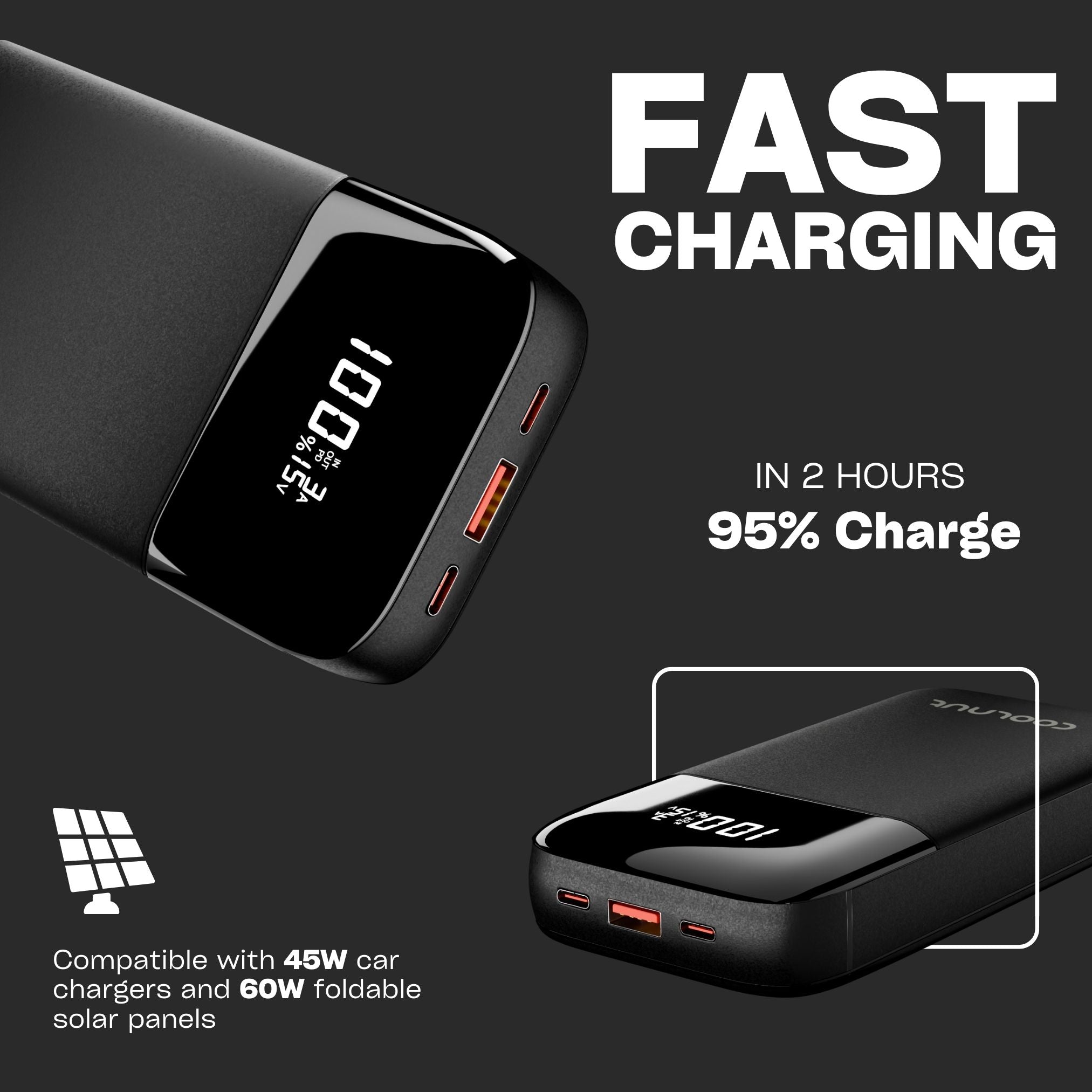 65 watt 20000mah Laptop Power Bank