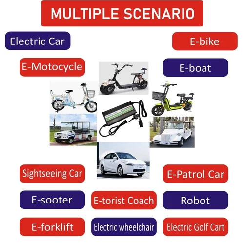 48v - 10Amp Lithium  Battery Charger For Electric Two Wheeler
