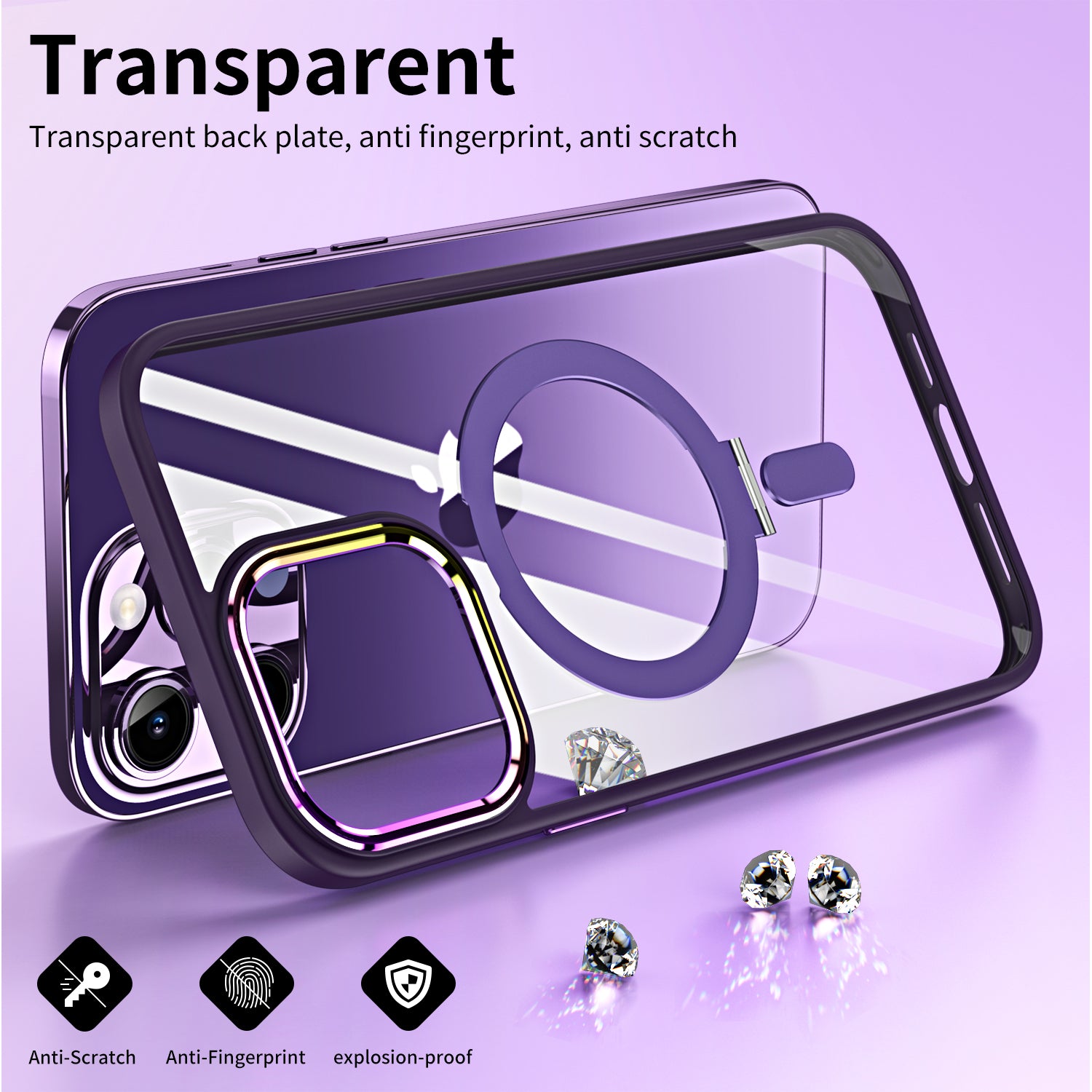 transparent Iphone 13 PRO MAX case