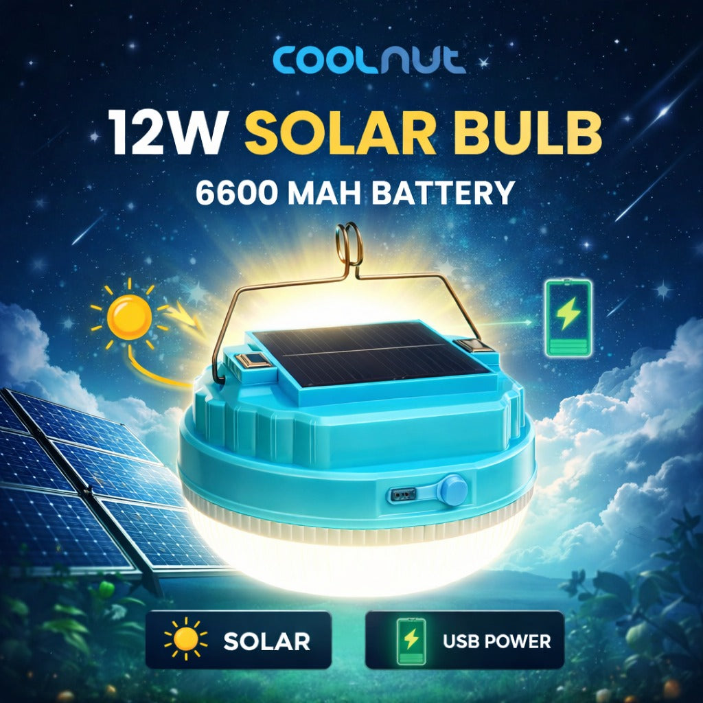 Coolnut 12W Solar Bulb 6600 mAh