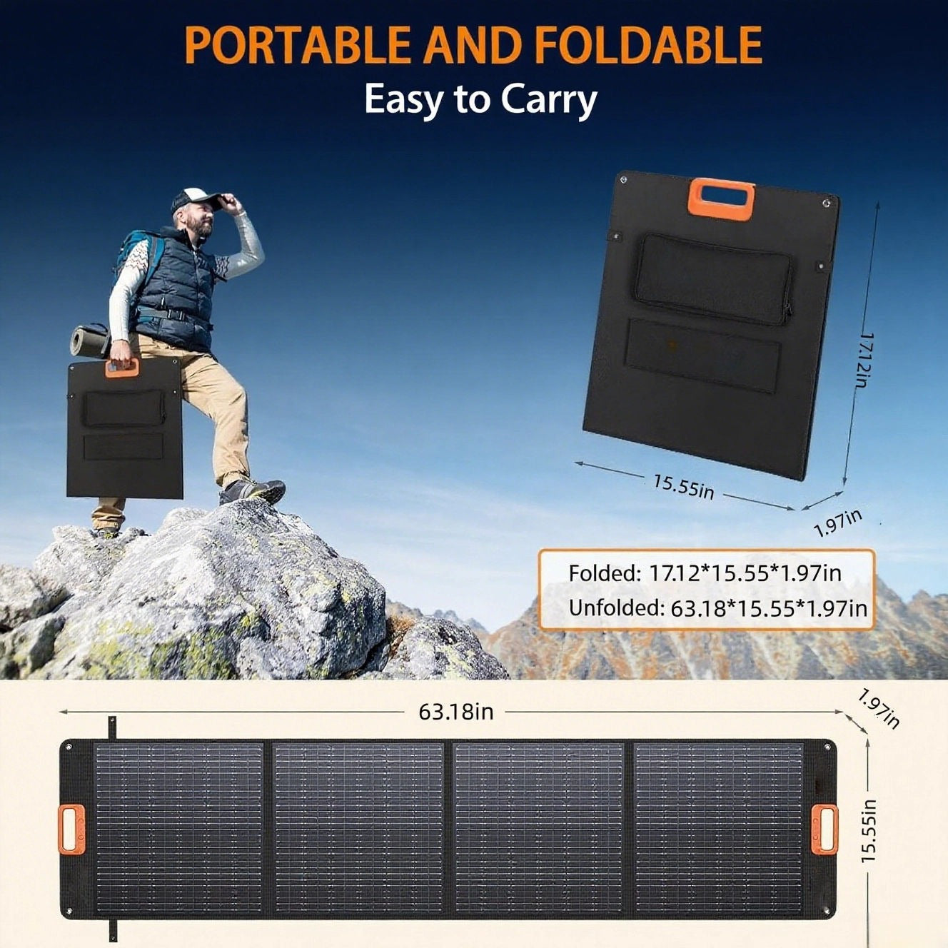Coolnut Portable Foldable Solar Panel 200W