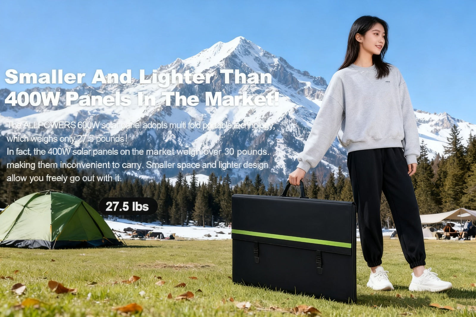 Coolnut Portable Foldable Solar Panel 600W