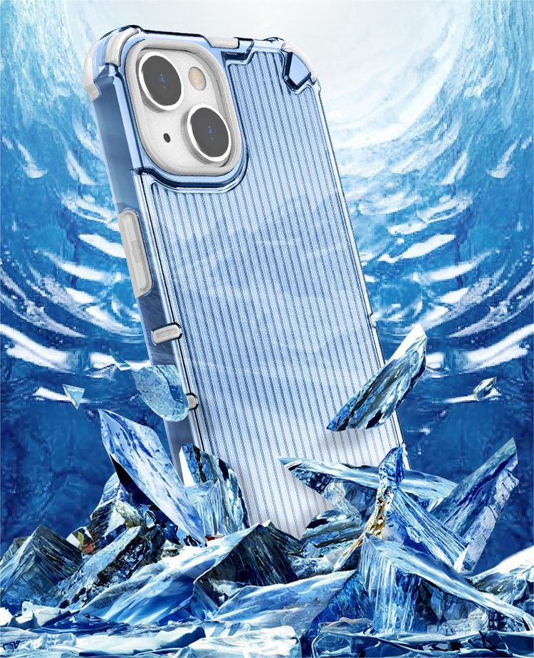 Striped Hard Shell | Anti-Fall Shell Translucent Protective Cover